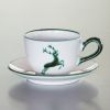 Untertasse Grüner Hirsch