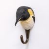 Handgeschnitzter Kleiderhaken Pinguin