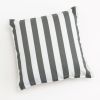 Gartenkissen Baltrum Anthrazit / Weiß gestreift