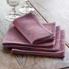 Serviette Donna di Coppe 40 x 40 cm Lachs/Blau 
