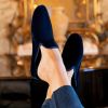 Hoomie Samtslipper Château Damen Blue Gr. 40 - 2