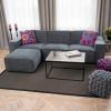 Modulares Sofa Estrade 4-Sitzer Kieselgrau - 3