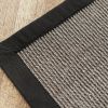 Sisalteppich Bouclé Anthrazit 120 x 180 cm - 3