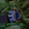 Weihnachtsbaumschmuck Triskele Blau 6 Stück - 2