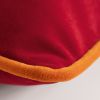 Samt-Kissenhülle Audrey mit Füllung Rot / Orange - 2