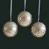 Baumkugeln Mauresque Messing versilbert 3er-Set - 5